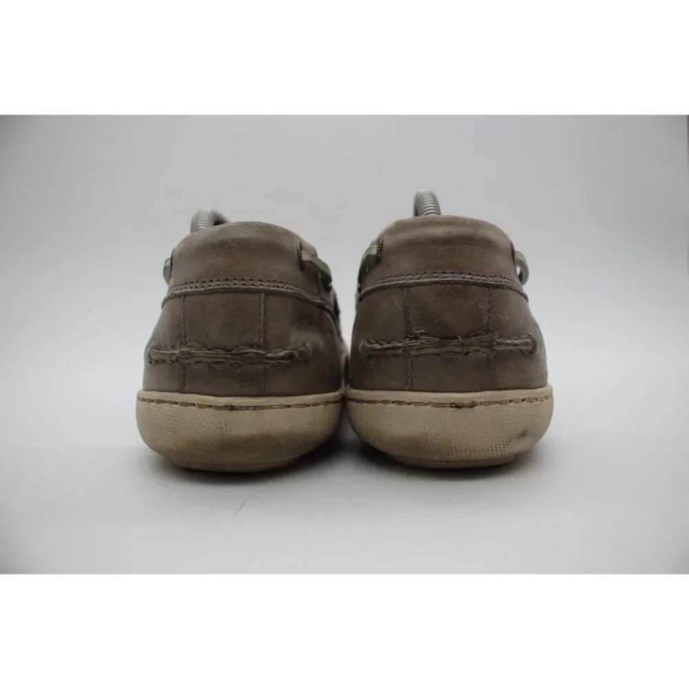 Frye Men's Size 10 D Briggs Boat Shoe Slate Gray Leather Casual Shoes Lace Up